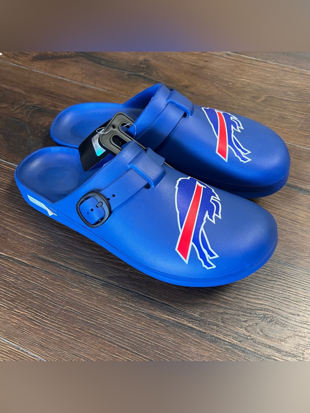 🆕 Buffalo Bills NFL FOCO Slip-On Croc Clogs NWT SZ 11-12